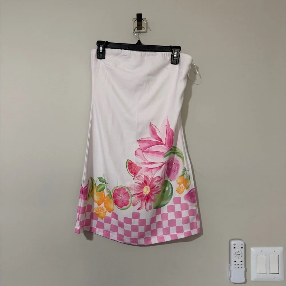 Petal & Pup Deva Mini Strapless Dress Pink - Picture 2 of 7
